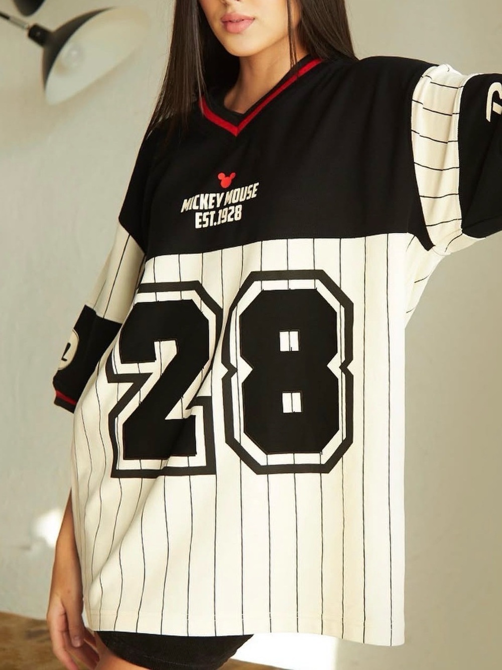 Disney Mickey Mouse Est 1928 Baseball Jersey Shirt Bonkers Corner Size Small
